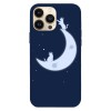 Husa compatibila cu Apple iPhone 14 Plus model Lunar cats, Silicon, TPU, Viceversa, Transparent, Carcasa