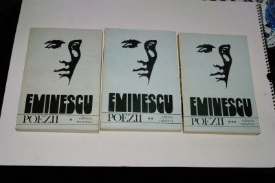 Eminescu - Poezii - Ed. Minerva - 1982 - 3 vol. foto