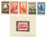 Romania (283) - Federatia Democrata a Femeilor Romania,1946-serie+colita neoblit