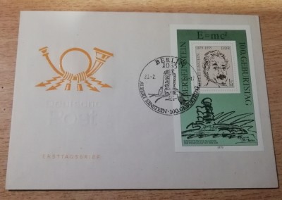B14 - FDCS - Germania - personalitati - Albert Einstein - colita foto