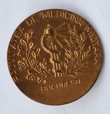 Facultatea de Medicina Militara din Bucuresti, insigna RARA foto