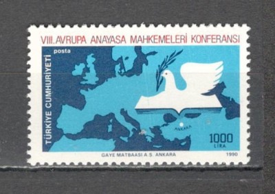 Turcia.1990 Conferinta europeana a Curtilor Constitutionale ST.154 foto