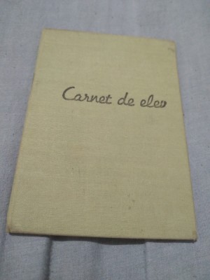 CARNET ELEV RSR CLASA VII AN 71-72 foto