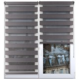 Rulou Zebra 45X90 Cm &ndash; Gri Inchis Compoziție Polyester | Jaluzele