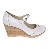Cumpara ieftin Oferta Marimea 38 Pantofi dama casual din piele naturala Alb Box - LP104ABOX