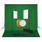 vidaXL Set studio foto cu lumini softbox, fundal și reflector 3067051