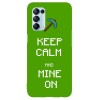 Husa compatibila cu Oppo A31 model Keep Calm and Mine on, Silicon, TPU, Viceversa, Transparent, Carcasa