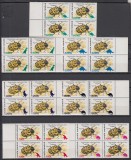 ROMANIA 1999 LP 1480 INSECTE SUPRATIPAR BLOCURI DE 4 TIMBRE MNH, Nestampilat