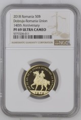 Romania - 50 Bani 2018 - Proof - PF 69 - Ultra Cameo