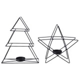 Cumpara ieftin Suport lumanare - Black Iron Tealight Holder Shape - mai multe modele | Kaemingk