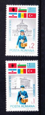 TSV$ - 1983 LP 1088 EXPOZITIA FILATELICA &amp;bdquo;BALKANFILA IX&amp;rdquo; MNH/** LUX foto