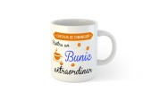 Cana alba personalizata Cafeaua de dimineata pentru un Bunic extraordinar, INOVATIX&reg;. 330ml, Oem