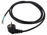 Cablu electric PVC 3x1mm2 2,5m cu ştecăr &icirc;n unghi