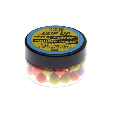 Pop Up Claumar Forte Porumb Dulce Color Mix 15Gr 8mm foto