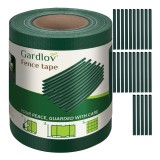 Banda PVC pentru gard 19 cm x 35 m, verde, 450 g/mp, cu 25 cleme