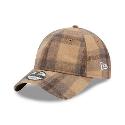 Sapca New Era 9twenty check maro camel-Cod 7878454989 foto