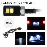 Set 2 Led auto exterior, interior, SMD, 12V, 12 mm