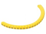 Markere Marcaj PVC Galben 2,5-5mm