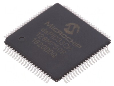 Microcontroler dsPIC 128kB 20kB SRAM TQFP80 3-3.6V foto