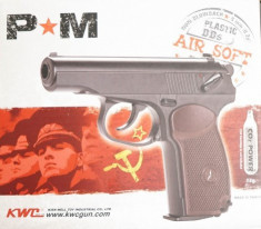 Pistol Makarov KWC NBB CO2 istoric semi-a u t o m a t AIRSOFT foto