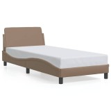 Cumpara ieftin Cadru de pat, Dover, cappuccino, 90x200 cm, piele ecologica