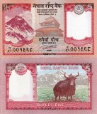 Bancnota Nepal 5 Rupii 2017 UNC - Moneda Nepaleza Ne流通