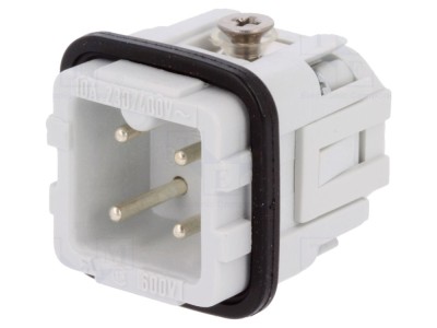 Conector HDC tată 4P 10A foto