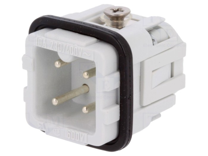 Conector HDC tată 4P 10A