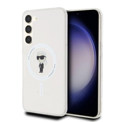 Husa pentru Samsung Galaxy S23 Plus - Karl Lagerfeld IML MagSafe (KLHMS23MHFCKNOT) - Transparent Ikonik foto