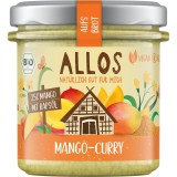 Crema tartinabila Allos cu Mango si Curry, Eco, Vegana, Fara Gluten, Fara Lactoza, 140g