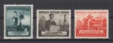 ROMANIA 1953 LP 337 AL III- lea CONGRES AL SINDICATELOR SERIE MNH, Nestampilat