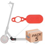Cumpara ieftin Capac de silicon, protecție port &icirc;ncărcare, trotineta electrică Xiaomi M365, 5 bucăți, roșu | Motorevolution