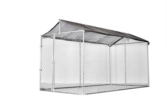 Padoc, tarc exterior pentru caini, 4x2x2.2m, cu prelata protectie la intemperii, MF-TC1003-S001-G01