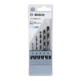 BOSCH Set 5 burghie PointTeQ, prindere hexagonala pentru metal, 2-6 mm