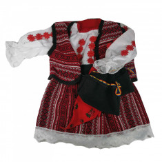 Costum - Rochita populara, motiv traditional, Made in Romania, Adonis, varsta 9 - 12 luni foto