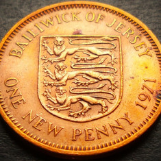 Moneda exotica 1 NEW PENNY - JERSEY, anul 1971 *cod 4072