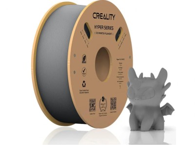CREALITY HYPER PLA 3D Printer Filament, Grey, Temperatura printare: 200-220 foto