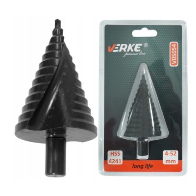 Burghiu conic 4-52mm Verke foto