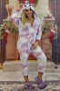 PJM146-2112 Pijama pufoasa intreaga cu model unicorn, L/XL, M, M/L