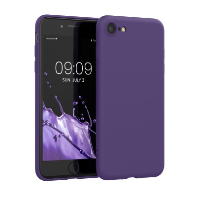 Husa kwmobile pentru Apple iPhone SE 3/iPhone 8/iPhone 7, Silicon, Violet, 49979.152 foto