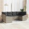 vidaXL Set de canapele pentru grădină 6 pcs Gri deschis Rattan poli 3346862