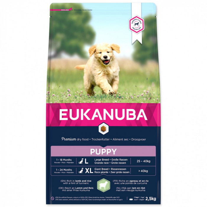 EUKANUBA PUPPY JUNIOR Miel &amp;amp; Orez - 2,5 kg