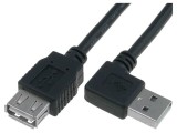 Cablu USB 2.0 Unghi 1.8m Negru