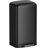 SONGMICS Cos de gunoi din otel, cu pedala si soft-close, galeata interioara, 30 litri, negru Household NewTrend
