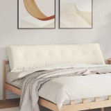 vidaXL Perna pentru spate Crem 200 x 50 cm Țesătură din corduroy 42014985