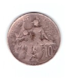 Moneda Franta 10 centimes 19, stare relativ buna, curata