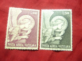 Serie Vatican 1968 - Sf. Gabriel , 2 val. , val. 1000 fara guma