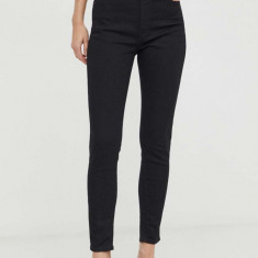 Levi's jeansi RETRO HIGH SKINNY femei, culoarea negru