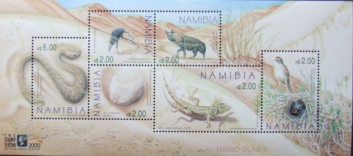 NAMIBIA-- Din FAUNA DESERTULUI-1M/Sh.-MNH**NAM 03