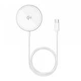 Incarcator Retea Wireless Baseus Simple Mini4 Air, 15W, 1.67A, Argintiu P10278200S11-00